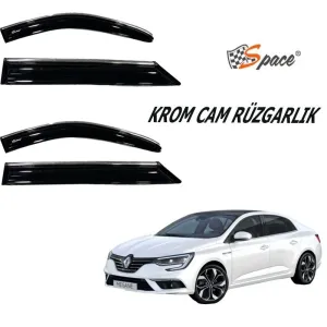Krom Cam Rüzgarlığı Renault Megane3 / Caru432 thumb 1