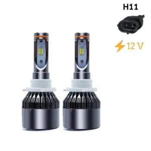 Led Far Ampulü Çift Renk Sarıbeyaz H11-36W-4800Lm-12V 494-1