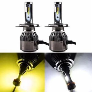 Led Far Ampulü Çift Renk Sarı/Beyaz H4-36W-4800Lm-12V / Laam492-1 thumb 4