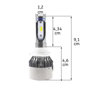 Led Far Ampulü Çift Renk Sarı/Beyaz 9005-36W-4800Lm-12V / Laam490-1 thumb 3
