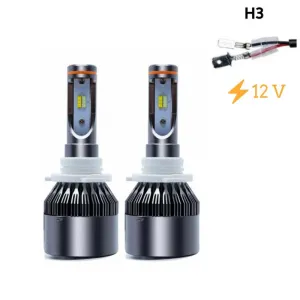 Led Far Ampulü Çift Renk Sarı/Beyaz H3-36W-4800Lm-12V / Laam489-1 thumb 1