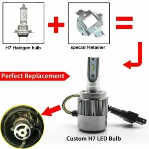Orijinal Volkswagen H7 Led Far Ampulü 36W 4800Lm 12V-32V / Laam808 thumb 3