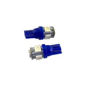 Space Led Ampul Dipsiz T10-5Smd Mavi 2'Li Set 24V / Laam638-1