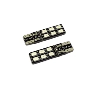Led Ampul Dipsiz T10-12Smd Kırmızı 2'Li Set 24V 640-2