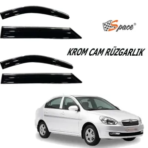 Krom Cam Rüzgarlığı 1.2Mm Hyundaı Accent Era 2006- 4'Lü / Caru431 thumb 1