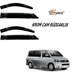 Krom Cam Rüzgarlığı 1,2Mm Volkswagen Transporter T5-2008 2'Li / Caru461 thumb 1