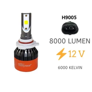 Led Far Ampulü Beyaz 48W 12V 8000Lm H9005 / Laam97 thumb 2