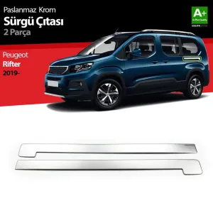 S-Dizayn Peugeot Rifter Krom Sürgülü Kapı Çıtası 2019 ÜzeriAraca &Ouml;zel Krom Aksesuar&Uuml;r&uuml;n &Ouml;zellikleri:Krom &uuml;r&uuml;nler ara&ccedil; &uuml