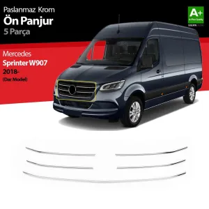 S-Dizayn Mercedes Sprinter W907 Krom Ön Panjur Dar Model 5 Prç 2018 ÜzeriAraca &Ouml;zel Krom Aksesuar&Uuml;r&uuml;n &Ouml;zellikleri:Krom &uuml;r&uuml;nler ara