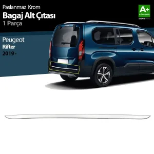 Peugeot Rifter Krom Bagaj Alt Çıtası 2019 Üzeri