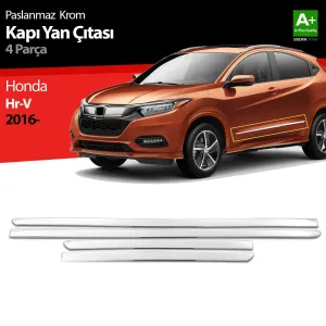 S-Dizayn Honda Hr-V Krom Kapı Yan Çıtası 4 Prç 2015-2018Not: Kapı &Ccedil;ıtası bulunmayan ara&ccedil;larda, yan kapı b&ouml;l&uuml;mlerine aracın kaportasına m