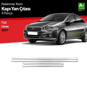 S-Dizayn Fiat Linea Krom Kapı Yan Çıtası 2007-2018Not: Kapı &Ccedil;ıtası bulunmayan ara&ccedil;larda, yan kapı b&ouml;l&uuml;mlerine aracın kaportasına monte e