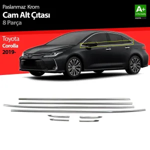 S-Dizayn Toyota Corolla Krom Cam Çıtası 8 Prç. 2019 ÜzeriAraca &Ouml;zel Krom Aksesuar&Uuml;r&uuml;n &Ouml;zellikleri:Krom &uuml;r&uuml;nler ara&ccedil; &uuml;z