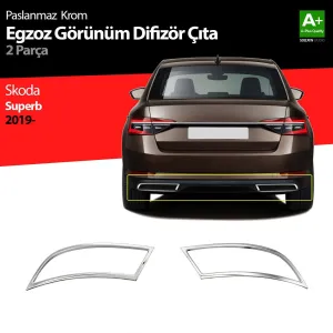 S-Dizayn Skoda Superb Krom Egzoz Çıkışı 2 Parça 2020-2023Araca &Ouml;zel Krom Aksesuar&Uuml;r&uuml;n &Ouml;zellikleri:Krom &uuml;r&uuml;nler ara&ccedil; &uuml;z