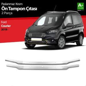 Ford Courier Krom Ön Tampon Çıtası 2 Prç. 2018-2022