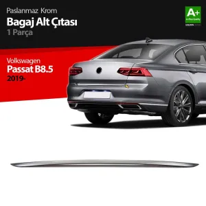 Volkswagen Passat Uyumlu B8.5 Krom Bagaj Alt Çıtası 2019 Ve Üzeri