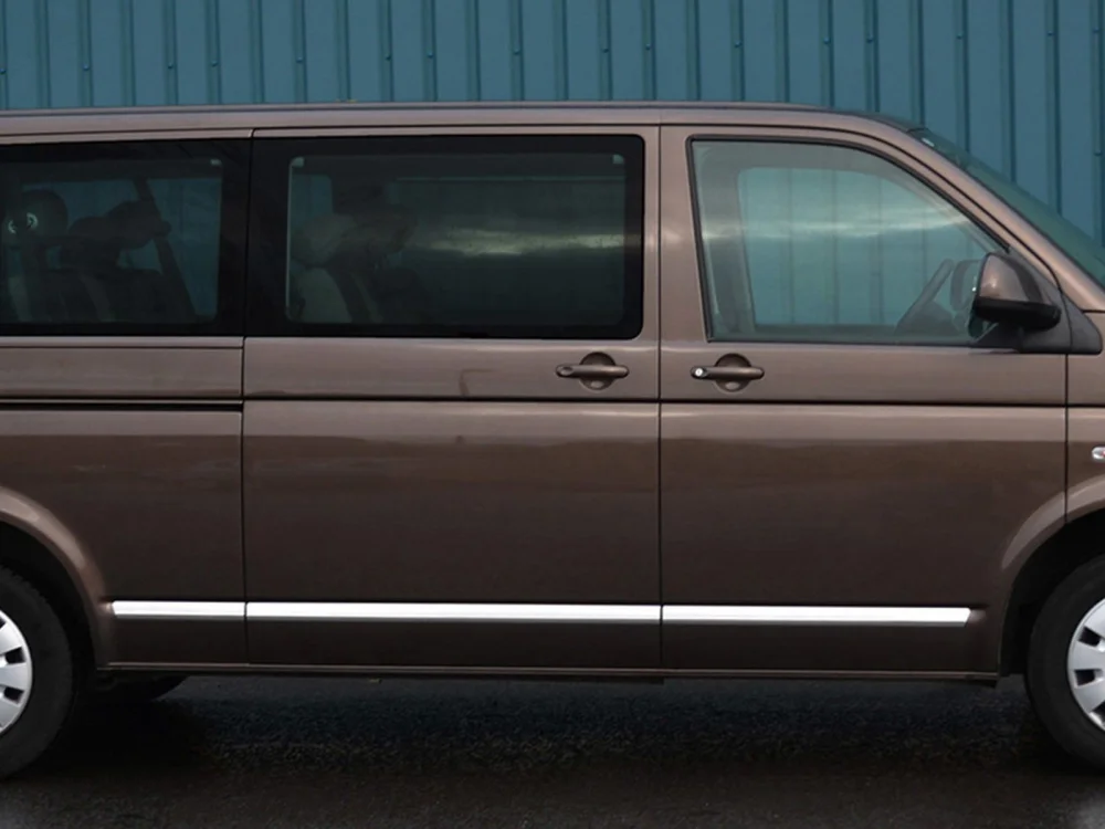 Volkswagen T5 Uyumlu Transporter Krom Yan Kapı Çıtası 5 Parça. (K.Ş) 2010 Üzeri