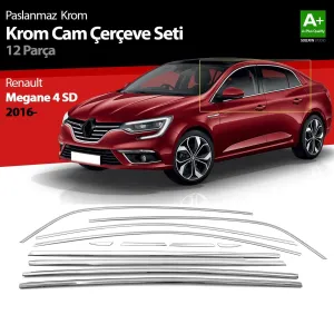 S-Dizayn Renault Megane 4 SD Krom Cam Çerçevesi 12 Prç. 2016 Üzeri A+ KaliteAraca &Ouml;zel Krom Aksesuar&Uuml;r&uuml;n &Ouml;zellikleri:Krom &uuml;r&uuml;nler 