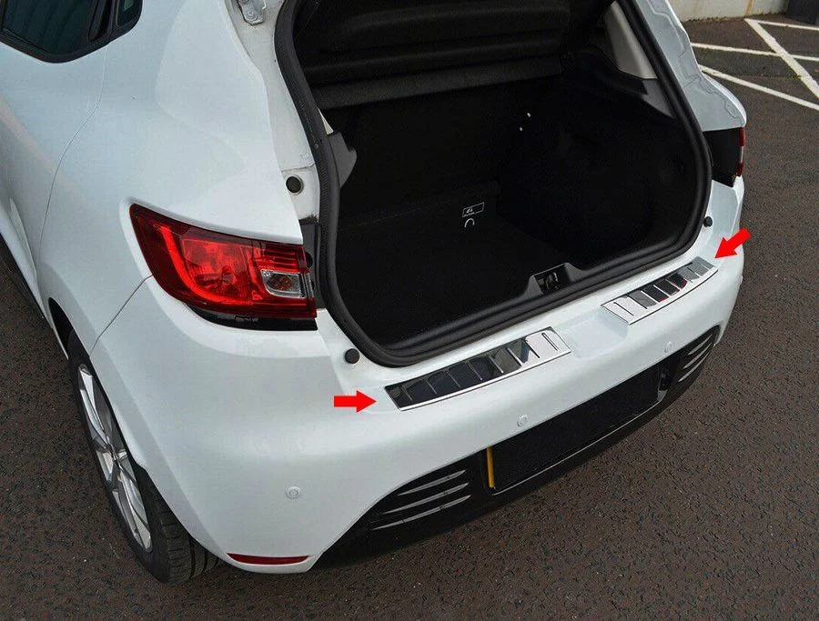 Renault Clio Uyumlu 4 Hatchback Krom Arka Tampon Eşiği 2012 Üzeri