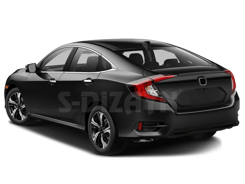Honda Civic Uyumlu Krom Cam Çıtası 8 Parça 2016 Üzeri