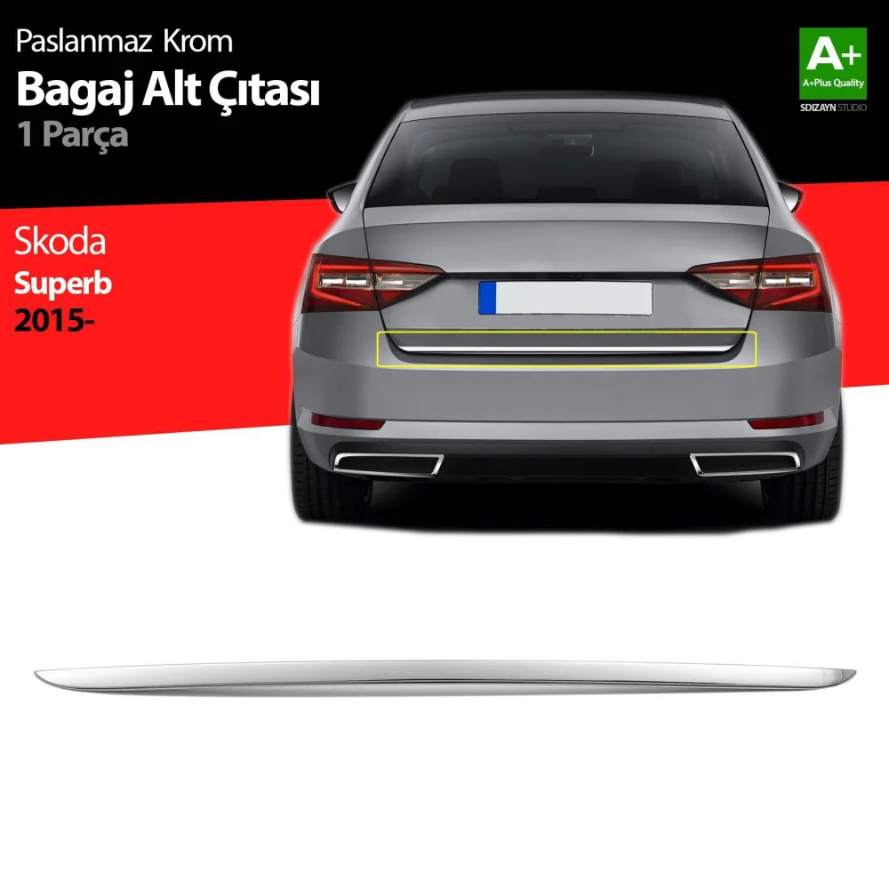 Skoda Superb Uyumlu Bagaj Alt Çıtası 2015 Üzeri