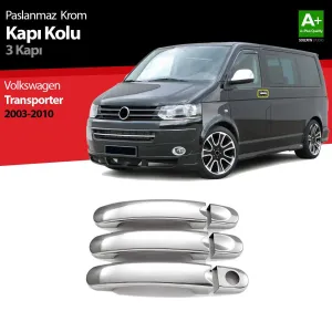 Volkswagen T5 Uyumlu Transporter Krom Kapı Kolu 3 Kapı 2003-2010