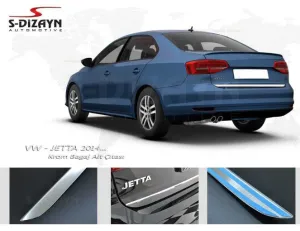 Volkswagen Jetta Uyumlu Krom Bagaj Alt Çıta 2014 Üzeri