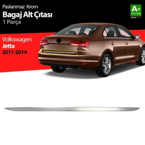 Volkswagen Jetta Uyumlu Krom Bagaj Alt Çıta 2011-2014