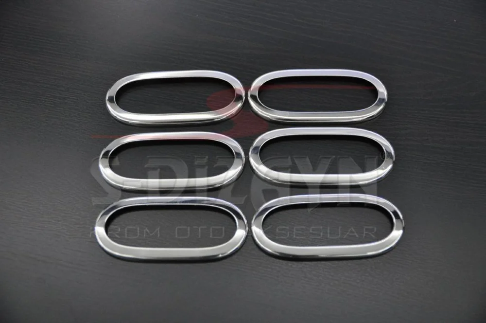 Volkswagen Crafter Uyumlu Krom Yan Reflektör Çerçevesi 6 Parça. 2006 Üzeri