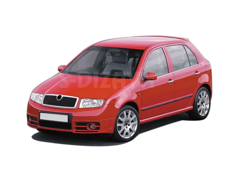Skoda Fabia Uyumlu Krom Cam Çıtası 4 Parça. 2000-2007