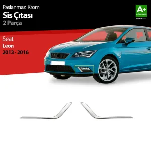 S-Dizayn Seat Leon Krom Sis Farı Çerçevesi 2 Prç. 2013-2016Not: Seat Leon FR Modelleri i&ccedil;in uygun değildir.
Araca &Ouml;zel Krom Aksesuar&Uuml;r&uuml;n &