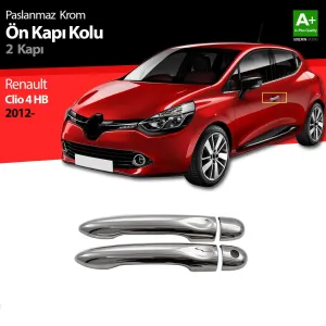 Renault Clio Uyumlu 4 Hatchback Krom Ön Kapı Kolu 2 Kapı 2012 Üzeri