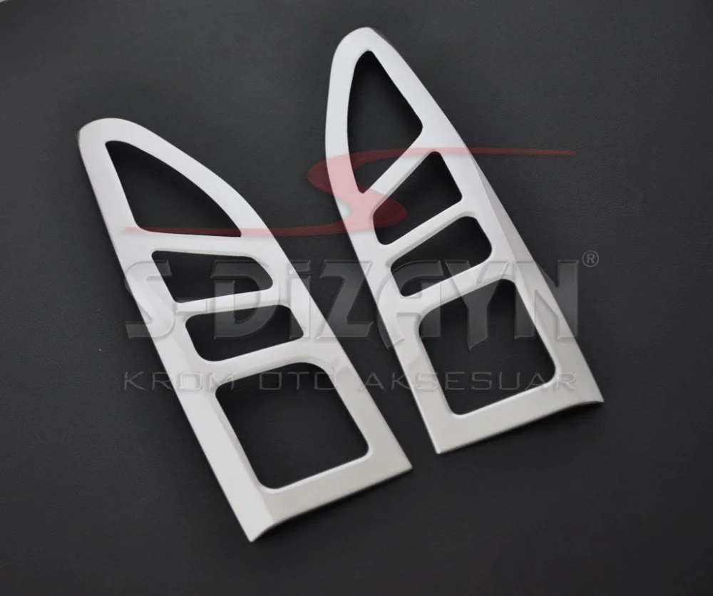 Peugeot Partner Uyumlu Tepee Krom Stop Çerçevesi 2 Parça 2008-2011