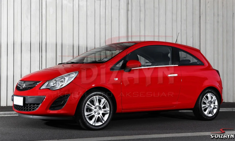 Opel Corsa Uyumlu D Krom Kapı Kolu 2 Kapı 2007-2014