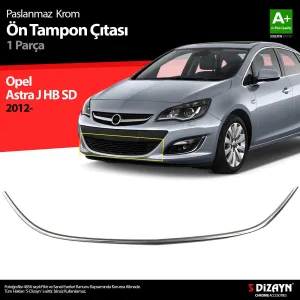 S-Dizayn Opel Astra J Krom Ön Tampon Çıtası 2012-2020Araca &Ouml;zel Krom Aksesuar&Uuml;r&uuml;n &Ouml;zellikleri:Krom &uuml;r&uuml;nler ara&ccedil; &uuml;zerin