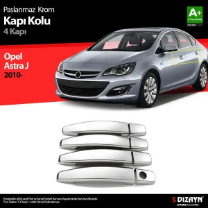 Opel Astra Uyumlu J Krom Kapı Kolu 4 Kapı 2010 Üzeri A+Kalite