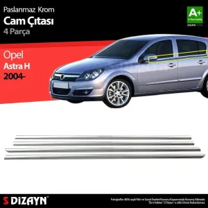 Opel Astra H Sd Krom Cam Çıtası 4 Prç 2008-2013