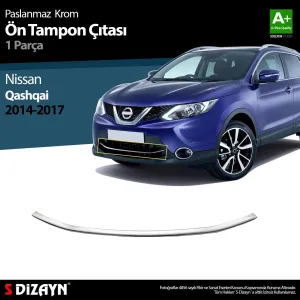 S-Dizayn Nissan Qashqai Krom Ön Tampon Çıtası 2014-2017Araca &Ouml;zel Krom Aksesuar&Uuml;r&uuml;n &Ouml;zellikleri:Krom &uuml;r&uuml;nler ara&ccedil; &uuml;zer
