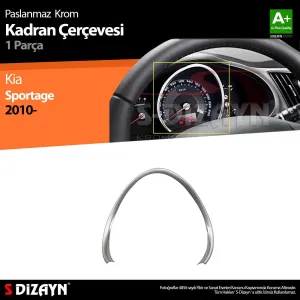 S-Dizayn Kia Sportage Krom Kadran Çerçevesi 2010-2014Araca &Ouml;zel Krom Aksesuar&Uuml;r&uuml;n &Ouml;zellikleri:Krom &uuml;r&uuml;nler ara&ccedil; &uuml;zerin