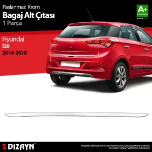 Hyundai I20 Krom Bagaj Alt Çıtası 2014-2018