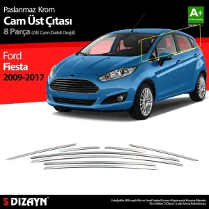S-Dizayn Ford Fiesta Krom Cam Üst Çıtası 8 Parça 2009-2017Araca &Ouml;zel Krom Aksesuar&Uuml;r&uuml;n &Ouml;zellikleri:Krom &uuml;r&uuml;nler ara&ccedil; &uuml;