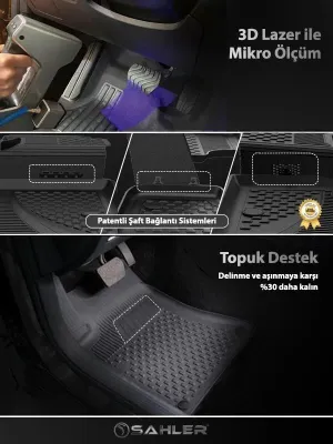 BYD Sealion 7 2025 ve Sonrası Uyumlu 4.5D Premium Havuzlu Oto Paspas - Sealion 7 thumb 5