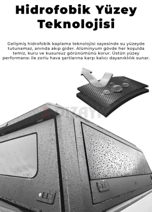 SDX Toyota Hilux 8 Aluminyum Pro Camlı Kabin 2015 Üzeri thumb 3