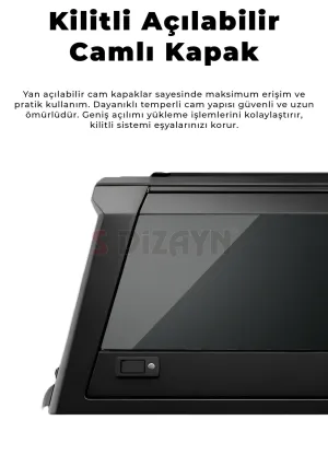 SDX Mitsubishi L200 Aluminyum Pro Camlı Kabin 2015-2023 thumb 2
