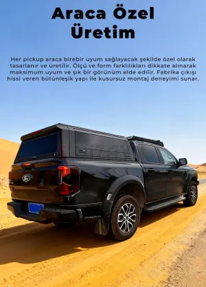 SDX Ford Ranger Aluminyum Pro Camlı Kabin 2023 Üzeri thumb 4