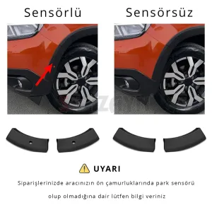 Dacia Duster 2 Kapı Koruma ve Çamurluk Kaplaması Dodik Seti 2018 Üzeri A+ Kalite thumb 5
