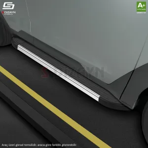 S-Dizayn Nissan Qashqai +2 Skyline Krom Yan Basamak 183 Cm 2007-2014 A+ Kalite thumb 2