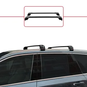 Volvo XC90 2015 ve Sonrası ile uyumlu ACE-2 Ara Atkı Tavan Barı SİYAH thumb 1