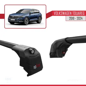 Volkswagen Touareg (CR) 2019 ve Sonrası ile uyumlu ACE-2 Ara Atkı Tavan Barı SİYAH thumb 3