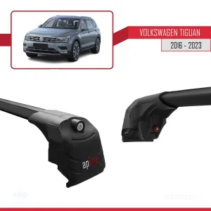 Volkswagen Tiguan 2016-2023 Arası ile uyumlu ACE-2 Ara Atkı Tavan Barı SİYAH thumb 3